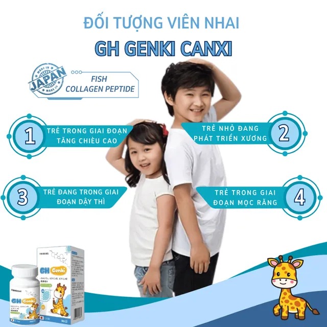 Vi&ecirc;n Nhai Canxi GH Genki