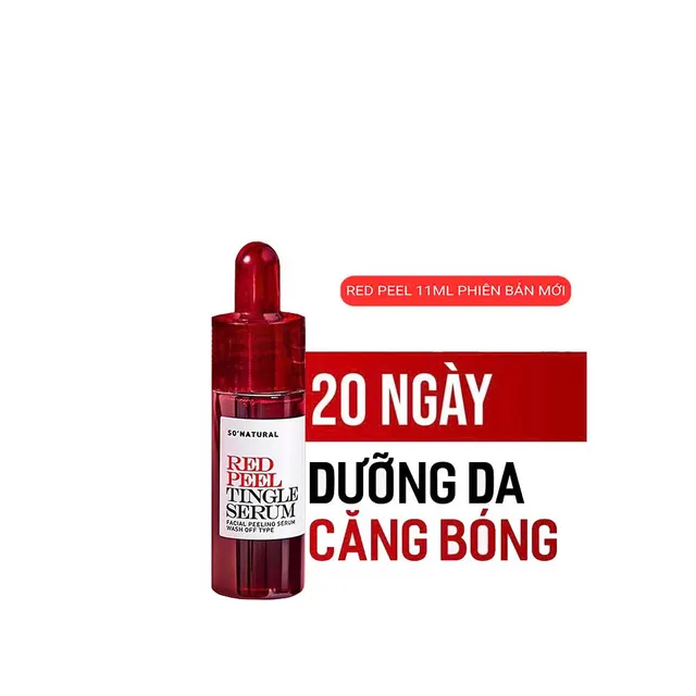 Th&agrave;nh phần tự nhi&ecirc;n Tinh Chất T&aacute;i Tạo Da So Natural Red Peel Tingle Serum