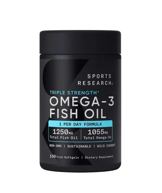 Vi&ecirc;n uống dầu c&aacute; Sports Research Omega 3 Fish Oil 150 vi&ecirc;n