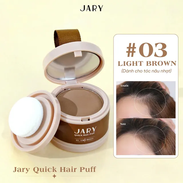 Phấn Chấm H&oacute;i T&oacute;c Jary Quick Hair Puff