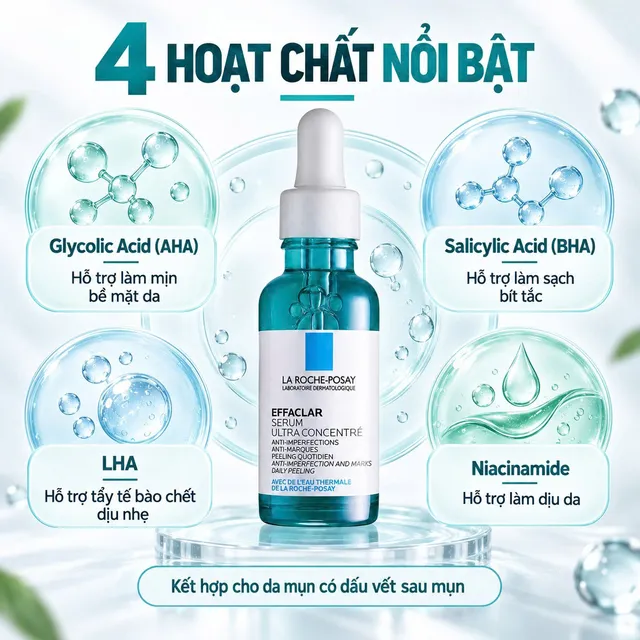 Tinh Chất Giảm Mụn Mờ Th&acirc;m La Roche-Posay