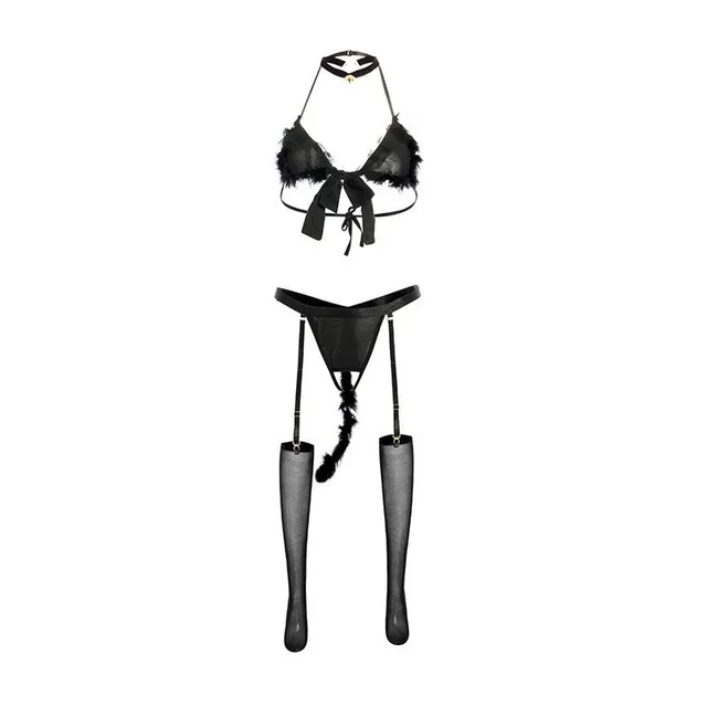 Đồ Cosplay Mi&ecirc;u Nữ C&oacute; Đu&ocirc;i K&egrave;m Đai garter