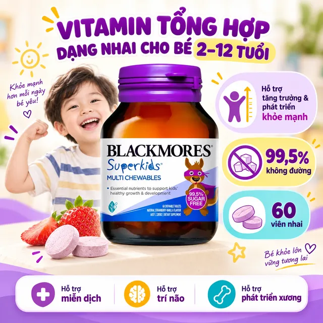 H&igrave;nh ảnh vi&ecirc;n nhai vitamin Blackmores Superkids Multi