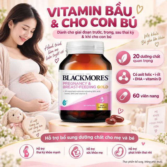 Blackmores Pregnancy & Breast-Feeding Gold hộp 60 vi&ecirc;n