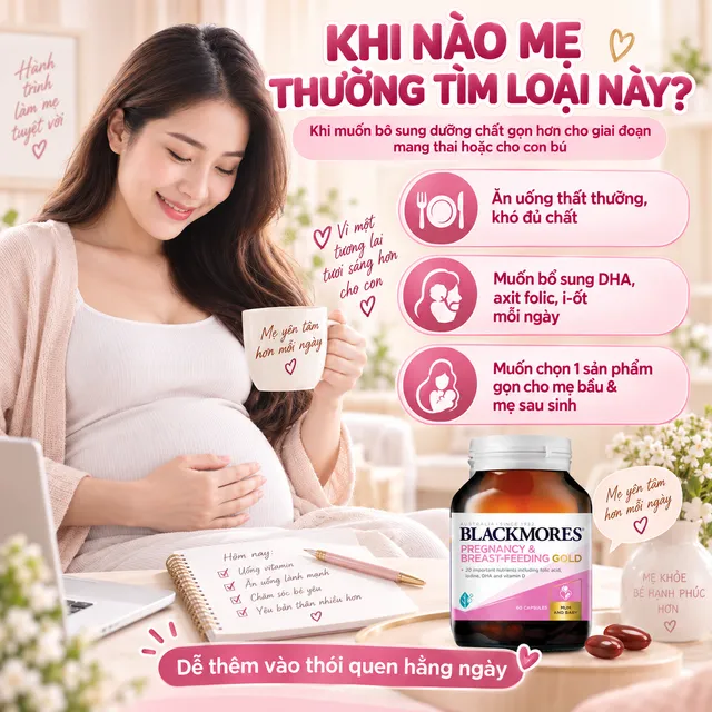 Blackmores Pregnancy & Breast-Feeding Gold đ&aacute;nh gi&aacute;