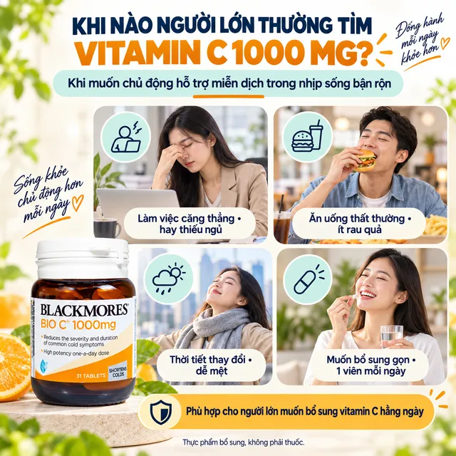 Blackmores Bio C 1000mg Vi&ecirc;n Uống