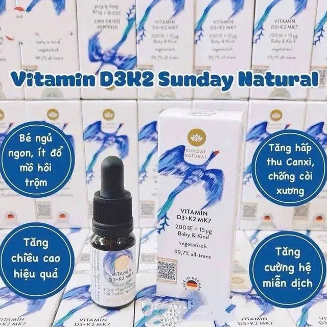 Vitamin D3K2 MK7 Sunday Natural
