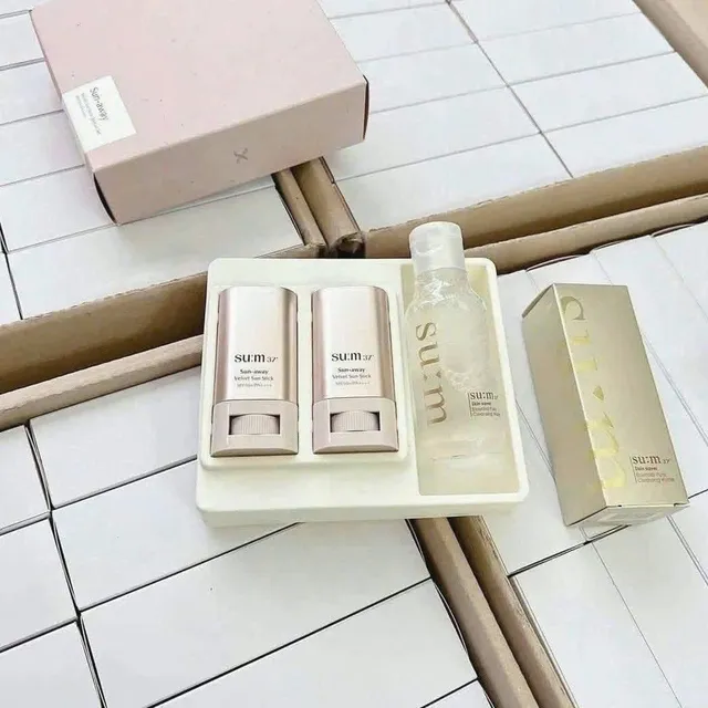 Set chống nắng Su:m 37 Sun-away Velvet Sun Stick