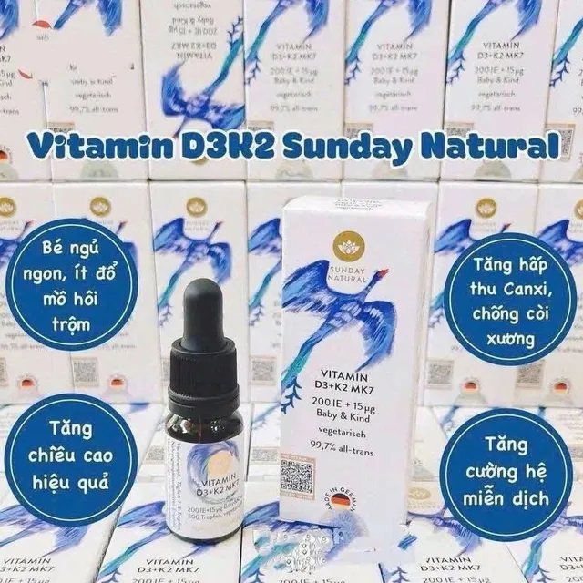 Vitamin D3K2 MK7 Sunday Natural
