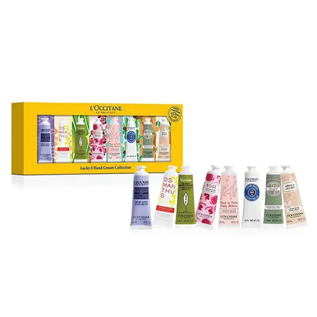 Set 8 Kem Dưỡng Da Tay L'Occitane Lucky 8 Hand Cream Collection