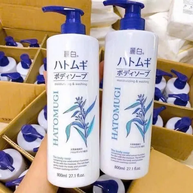 C&aacute;ch sử dụng sữa tắm &yacute; dĩ Hatomugi