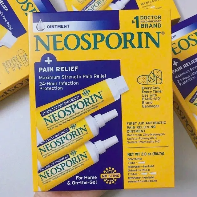 Set 3 Tuýp sản phẩm hỗ trợ Mỡ giải quyết Bỏng Neosporin