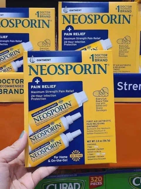 Set 3 Tuýp sản phẩm hỗ trợ Mỡ giải quyết Bỏng LIền Sẹo Neosporin