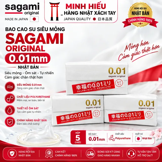 Bao Cao Su Sagami Original 0.01mm