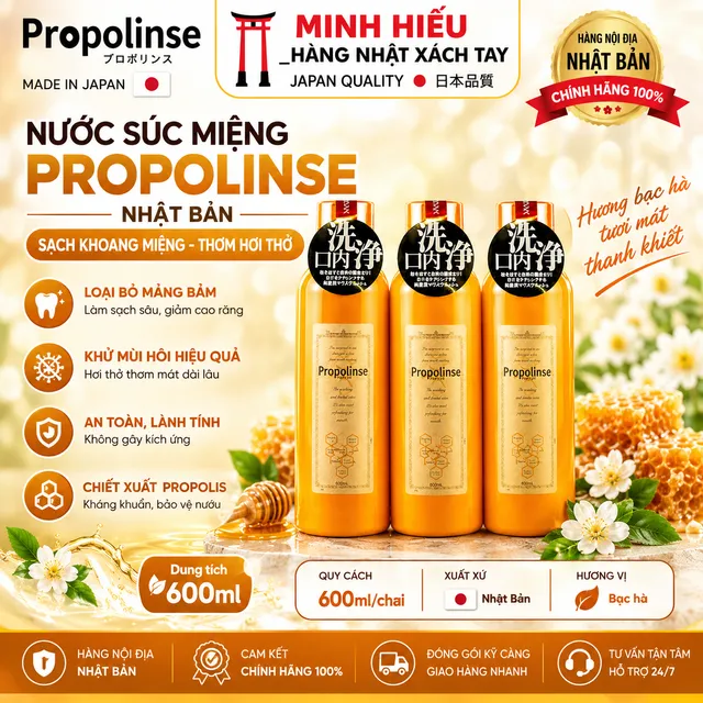 Nước S&uacute;c Miệng Propolinse Nhật Bản 1