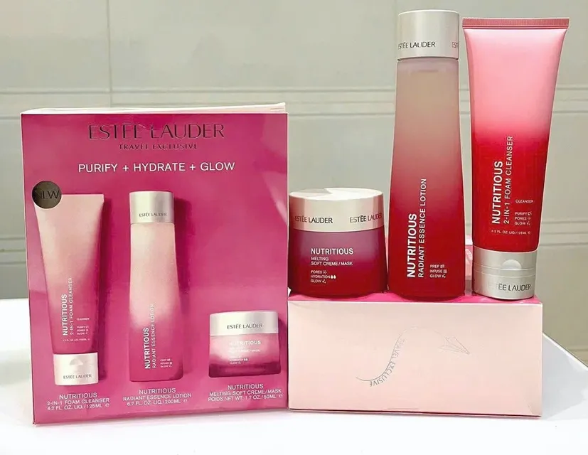 Sét 3 món Estée Lauder Nutritious Airy Lotion Moisturize