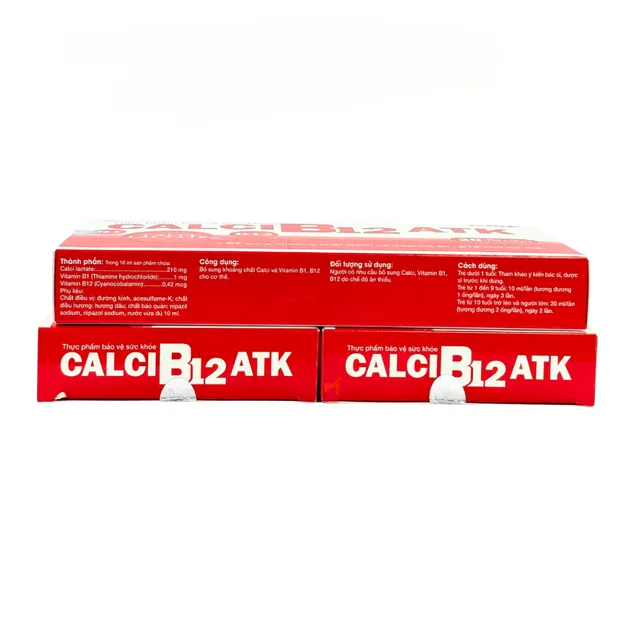 Lưu &yacute; khi sử dụng Siro Calci B12 ATK