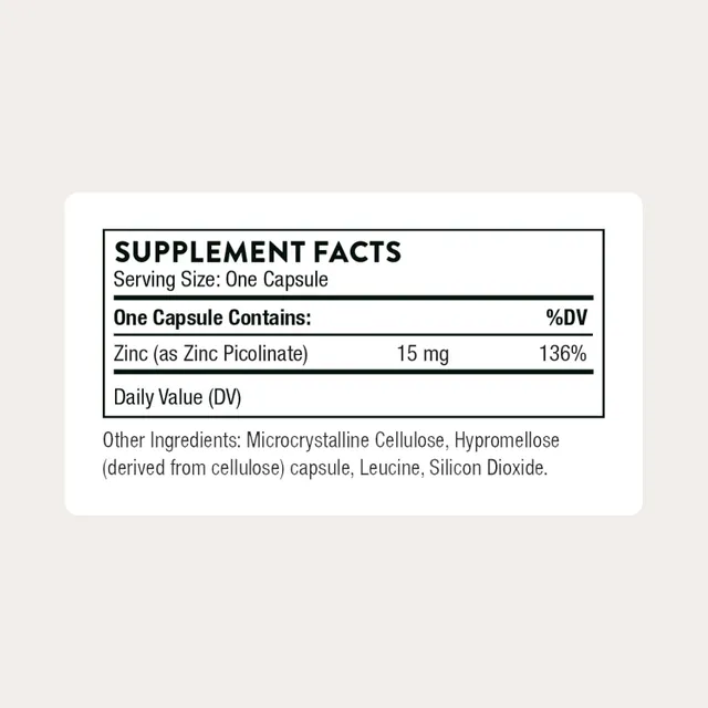 Thorne Zinc Picolinate