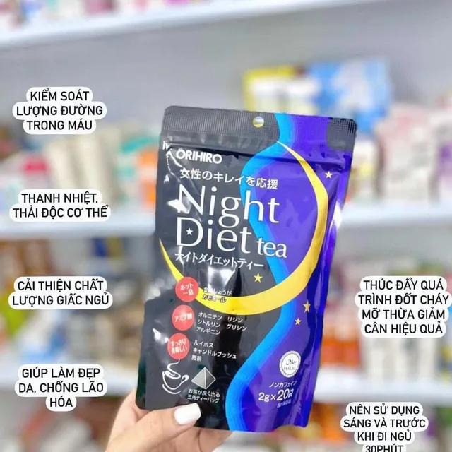 Trà Giảm Cân Ban Đêm Orihiro Night Diet Tea
