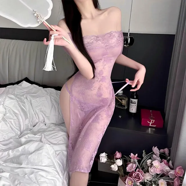 Chi Tiết Đầm Ngủ D&agrave;i