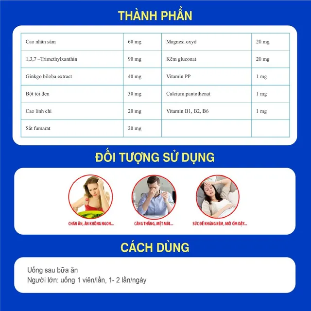 Vi&ecirc;n Tăng Lực Nh&acirc;n S&acirc;m Tỏi Đen ZBull New Brand M