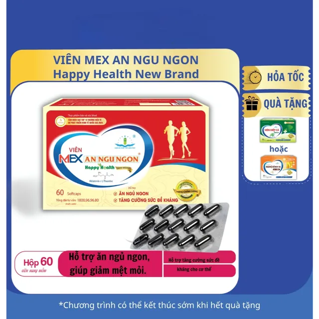 Hộp vi&ecirc;n mex hỗ trợ ăn ngủ ngon