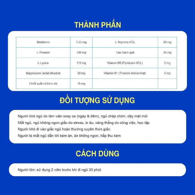 Vi&ecirc;n mex hỗ trợ giấc ngủ