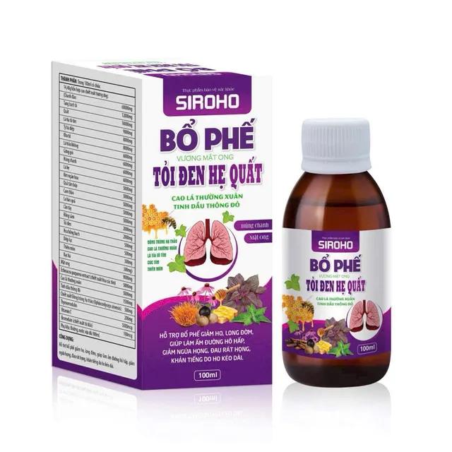 Siro Cao lỏng thảo mộc Đ&ocirc;ng Tr&ugrave;ng Bổ Phổi