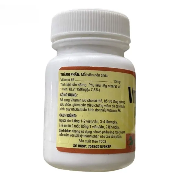 Vitamin B6 PP.Pharco Lọ 100 vi&ecirc;n