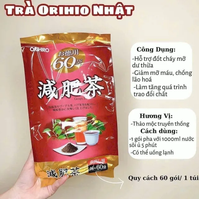 Trà Giảm Mỡ Bụng Genpi Tea Orihiro