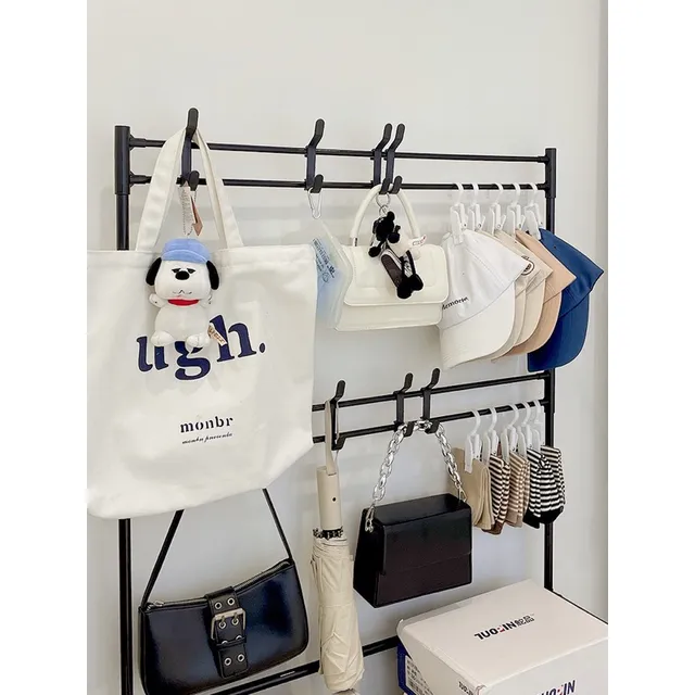 Kệ Chữ L 4 Tầng Để Gi&agrave;y D&eacute;p, Treo Quần &Aacute;o