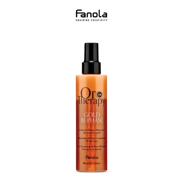 Xịt dưỡng t&oacute;c hai lớp tinh chất v&agrave;ng OROTHERAPY 200ml Fanola