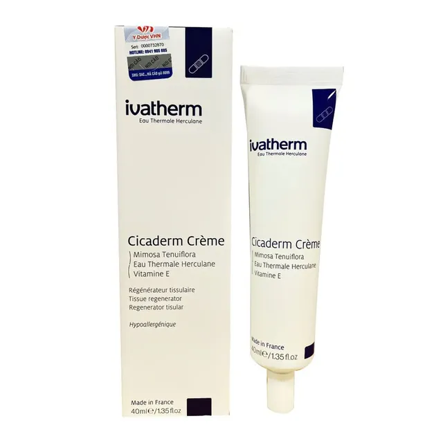 Kem T&aacute;i Tạo Da Ivatherm Cicaderm