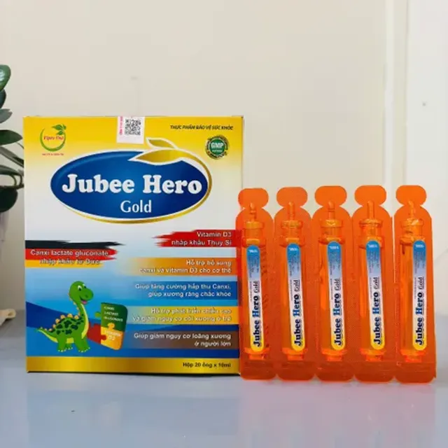 Bổ sung Canxi Kẽm JUBEE HERO GOLD