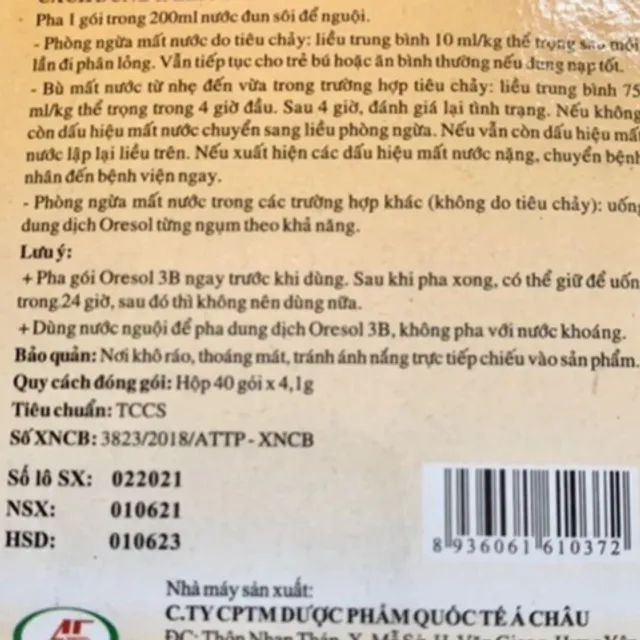 Vi&ecirc;n Uống ORESOL 3B B&ugrave; Nước Điện Giải Hương Cam