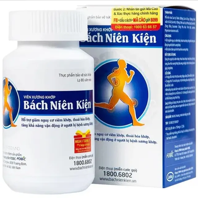Vi&ecirc;n hỗ trợ giảm nguy cơ vi&ecirc;m khớp B&aacute;ch Ni&ecirc;n Kiện Fobic