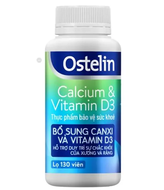 Vi&ecirc;n uống Ostelin Calcium & Vitamin D3 Sanofi