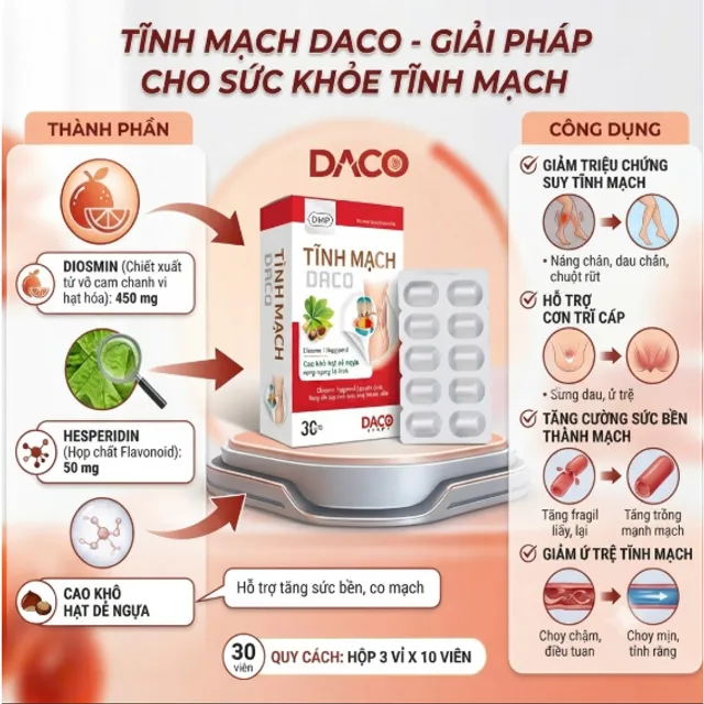 Vi&ecirc;n uống Tĩnh Mạch Daco