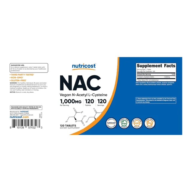 Nutricost NAC 600mg