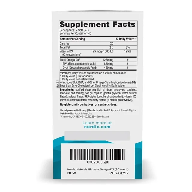 Ultimate Omega D3 Nordic Naturals