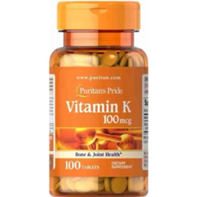 Vi&ecirc;n uống bổ xương khớp Puritan's Pride Vitamin K 100mcg