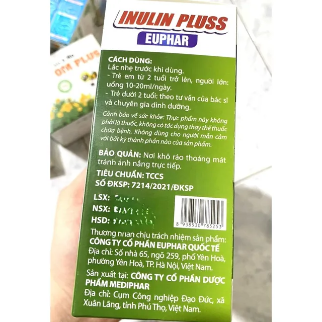 H&igrave;nh ảnh sản phẩm INULIN PLUSS EUPHAR