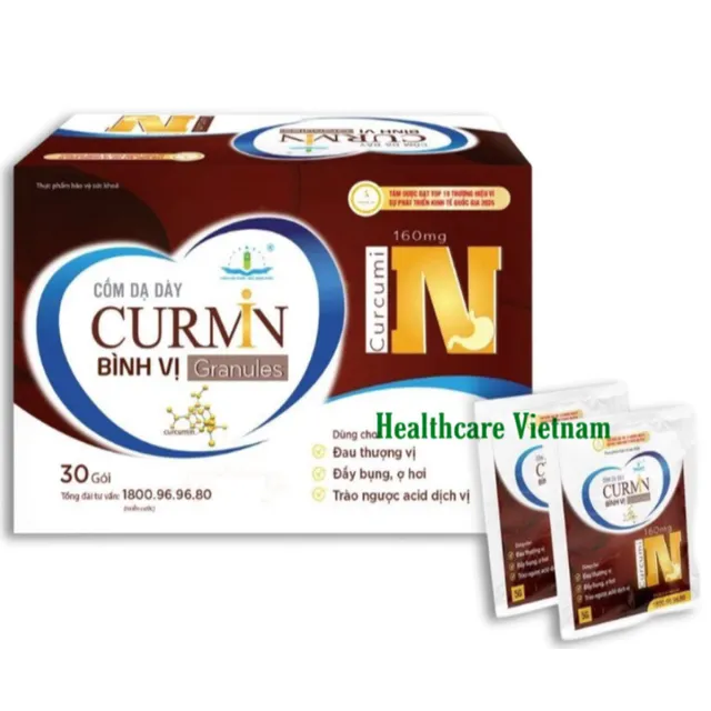 Cốm dạ d&agrave;y Curmin B&igrave;nh Vị - Hộp 30 g&oacute;i