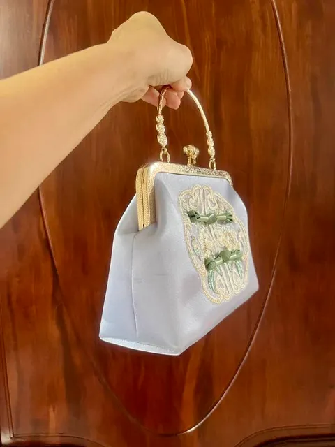 NEW - TRUNG HOA Cốp đi tiệc quai kiềng đựng vừa điện thoại 2