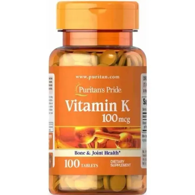 Vi&ecirc;n uống bổ xương khớp Puritan's Pride Vitamin K 100mcg