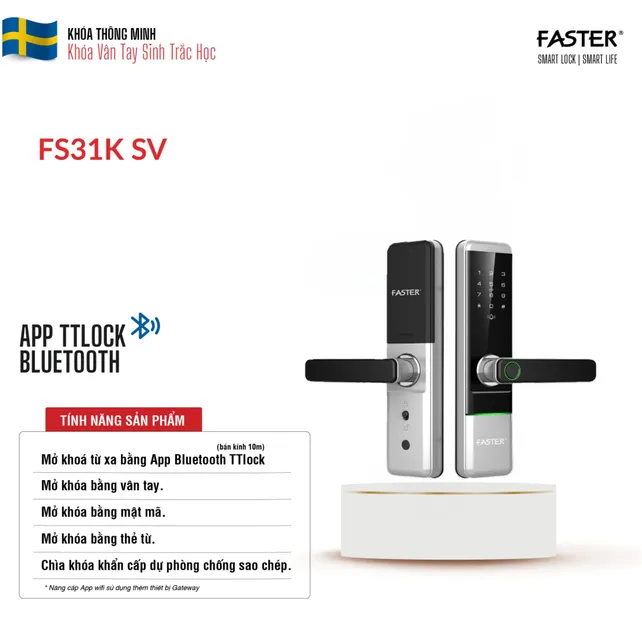 Kh&oacute;a v&acirc;n tay Faster FS31K SV