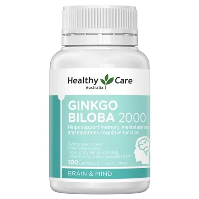 Vi&ecirc;n uống Ginkgo Biloba Healthy Care 2000mg của &Uacute;c