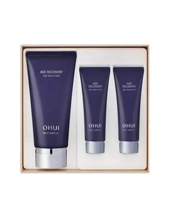 Set Sữa Rửa Mặt Ohui T&iacute;m Age Recovery Soft Amino Foam