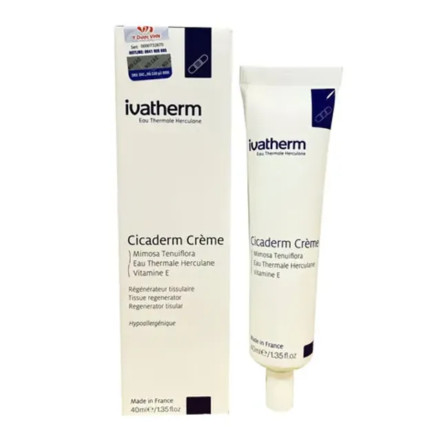 Kem T&aacute;i Tạo Da Ivatherm Cicaderm