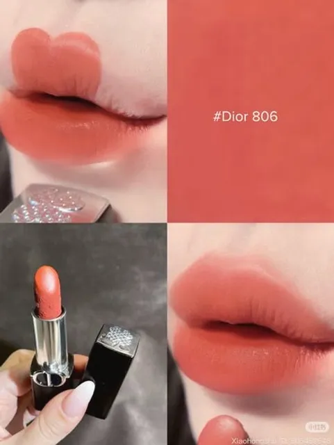 Son Dior 806 Rouge Dior Couture Lip Velvet Limited Edition Red Luck